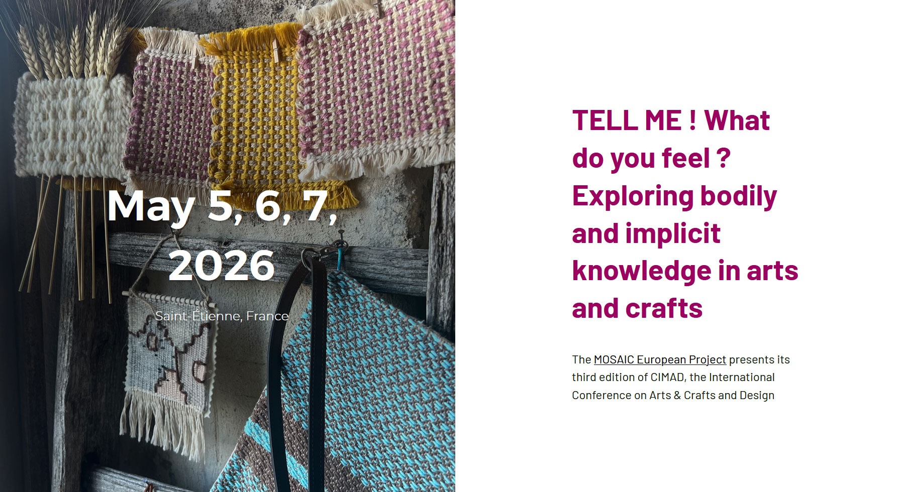 You are currently viewing CIMAD 3 — International Conference on Crafts and Design – OPEN CALL FOR CONTRIBUTORS